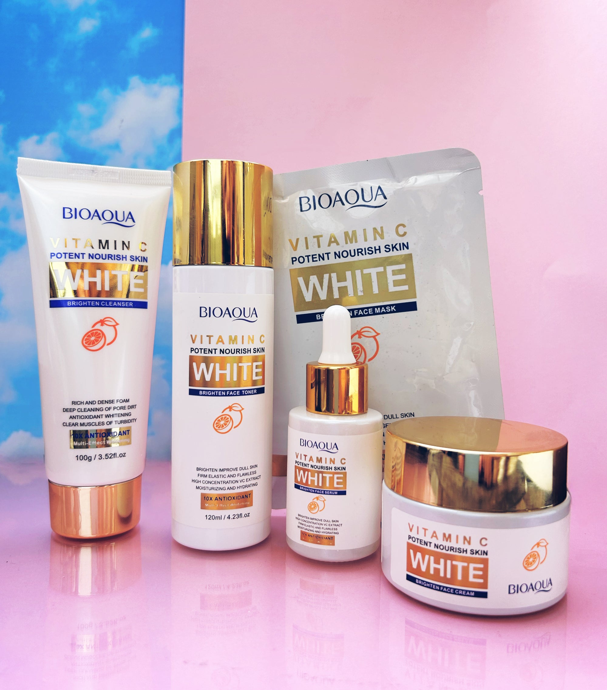 Combo White Bioaqua X5 Productos 325g