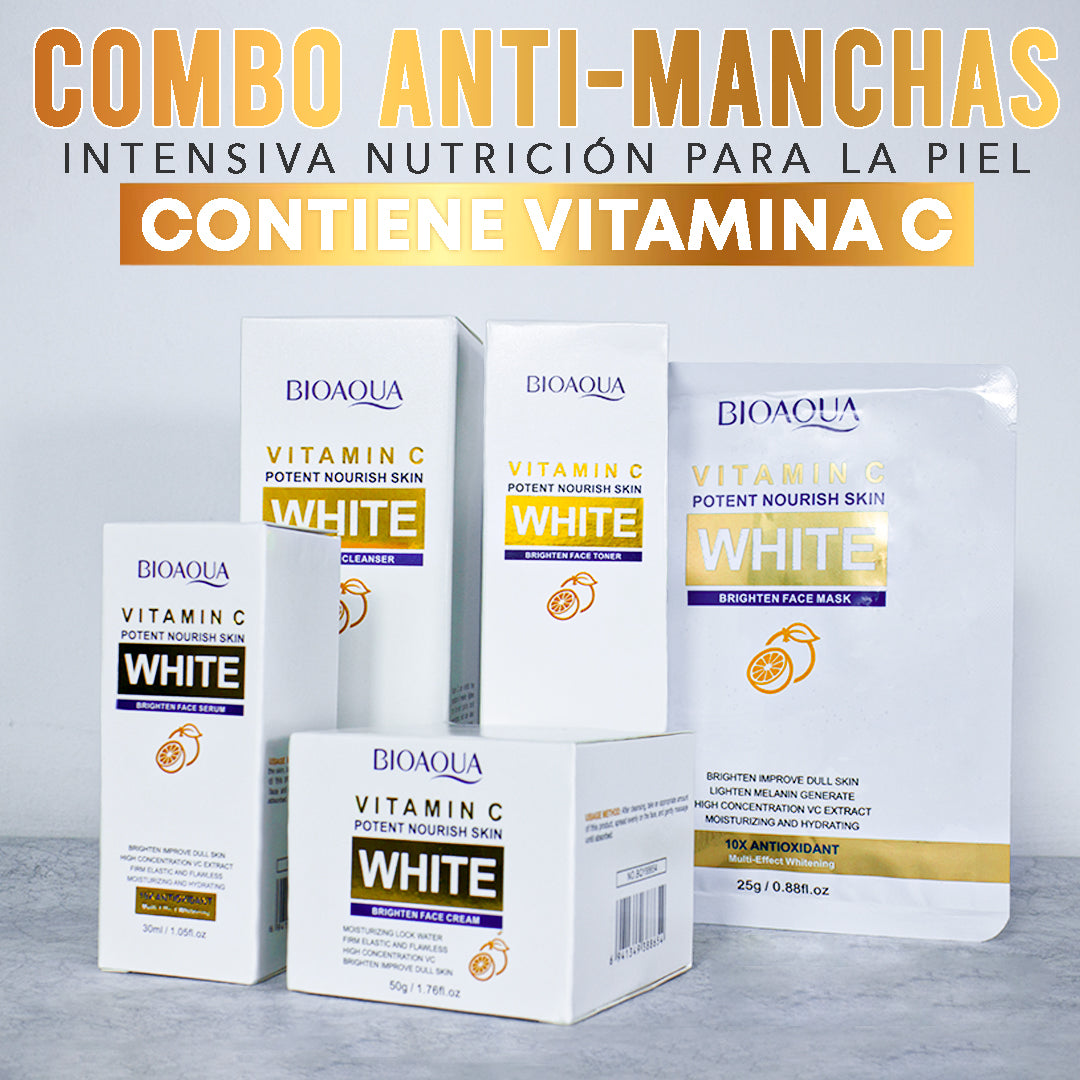 Combo White Bioaqua X5 Productos 325g