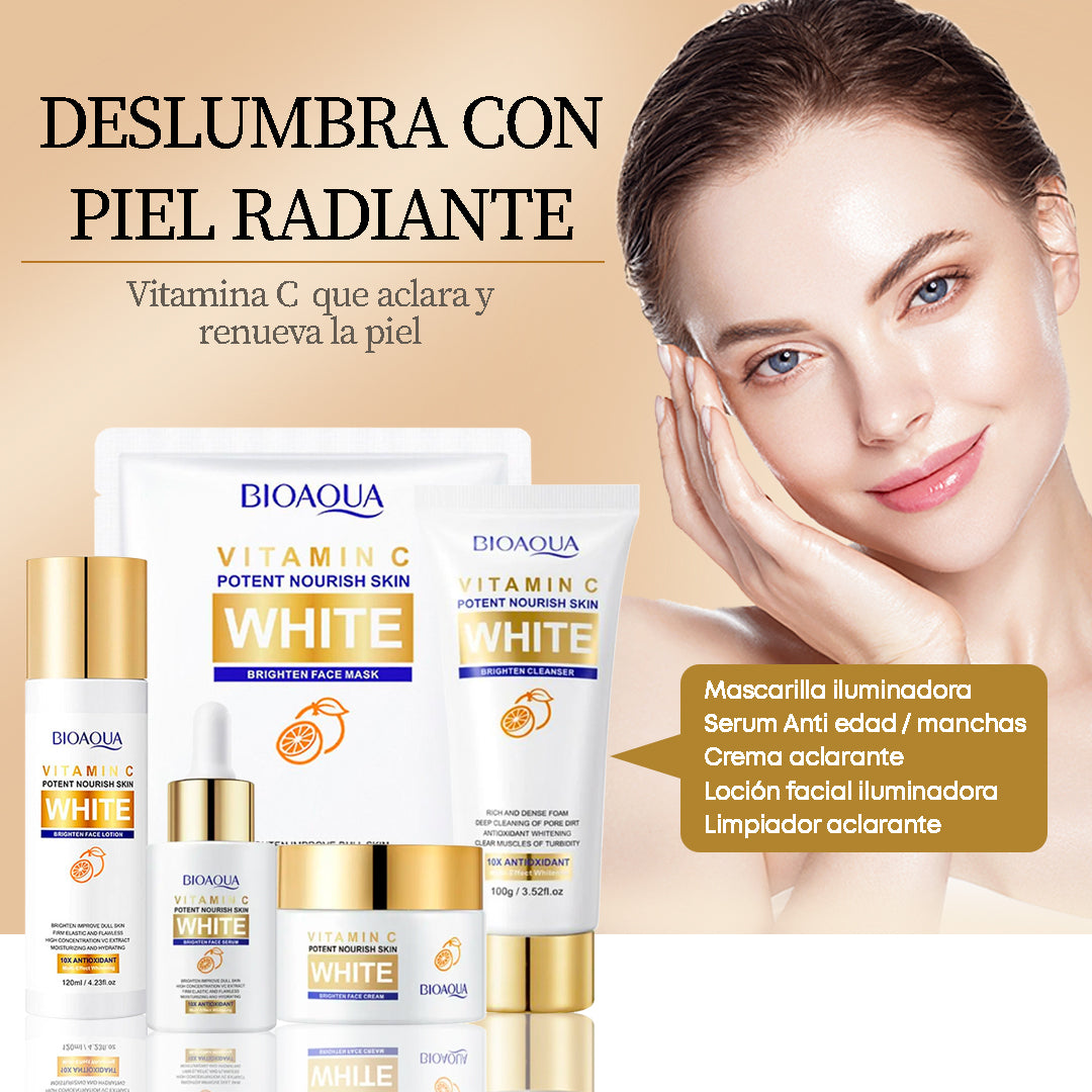 Combo White Bioaqua X5 Productos 325g