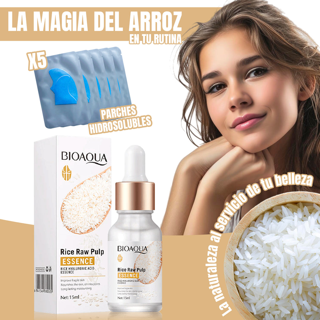 Serum Arroz Bioaqua + Parches Hid X5